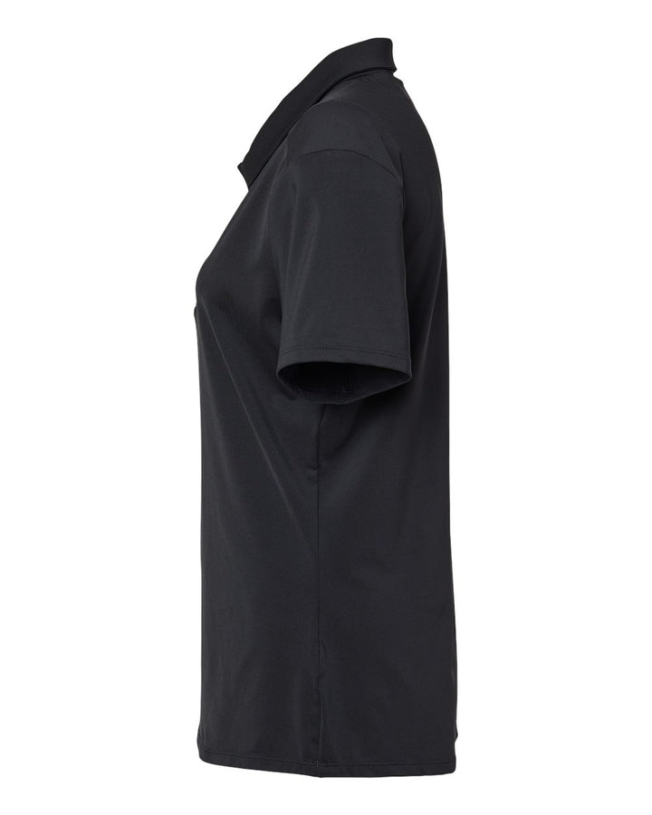 Left View of Black Women's Ultimate Solid Polo - A515
