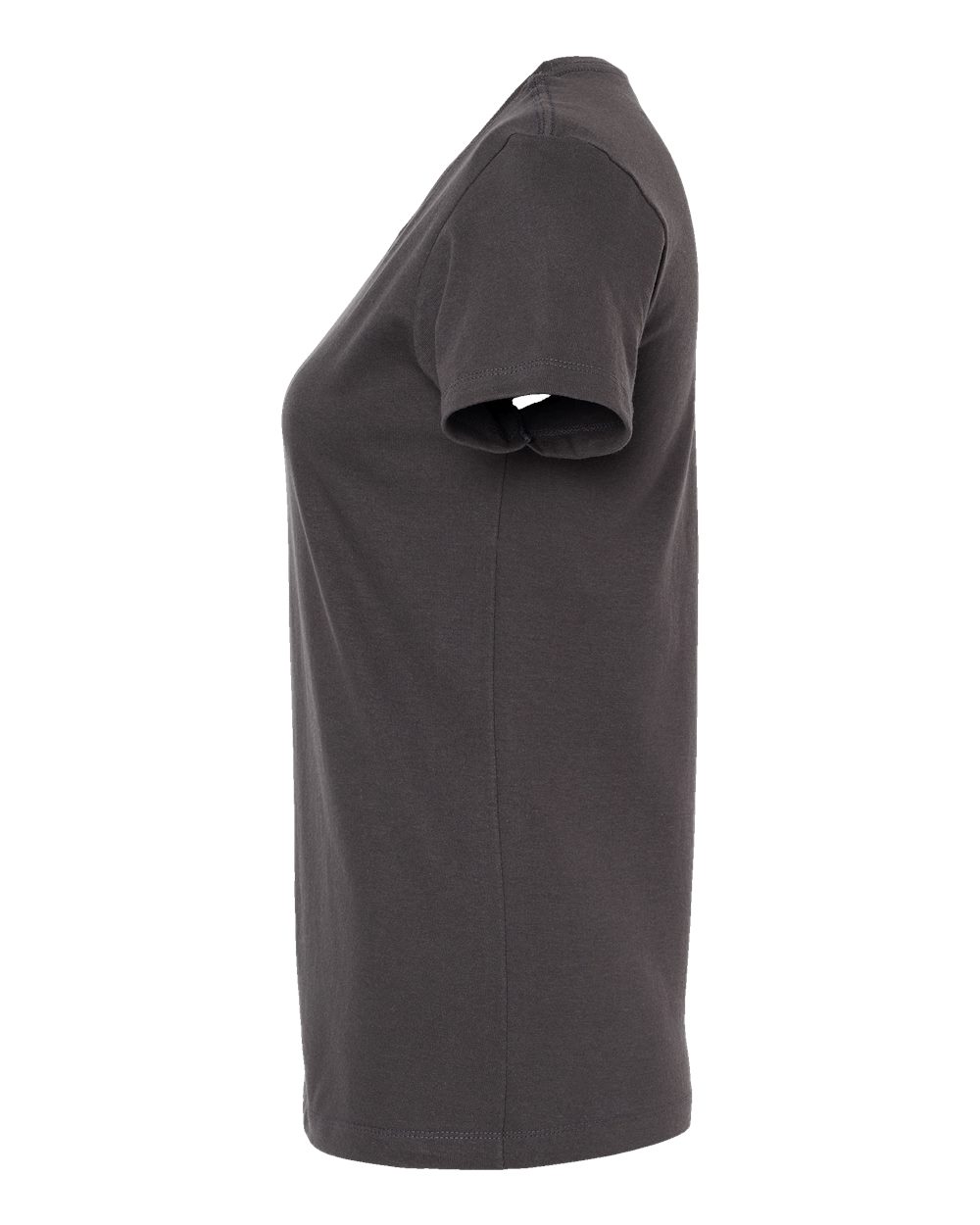 Left View of Charcoal Women's Gold Soft Touch T-Shirt - 4810