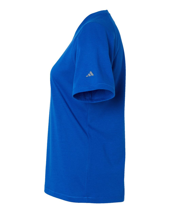 Left View of Collegiate Royal Women's Blended T-Shirt - A557