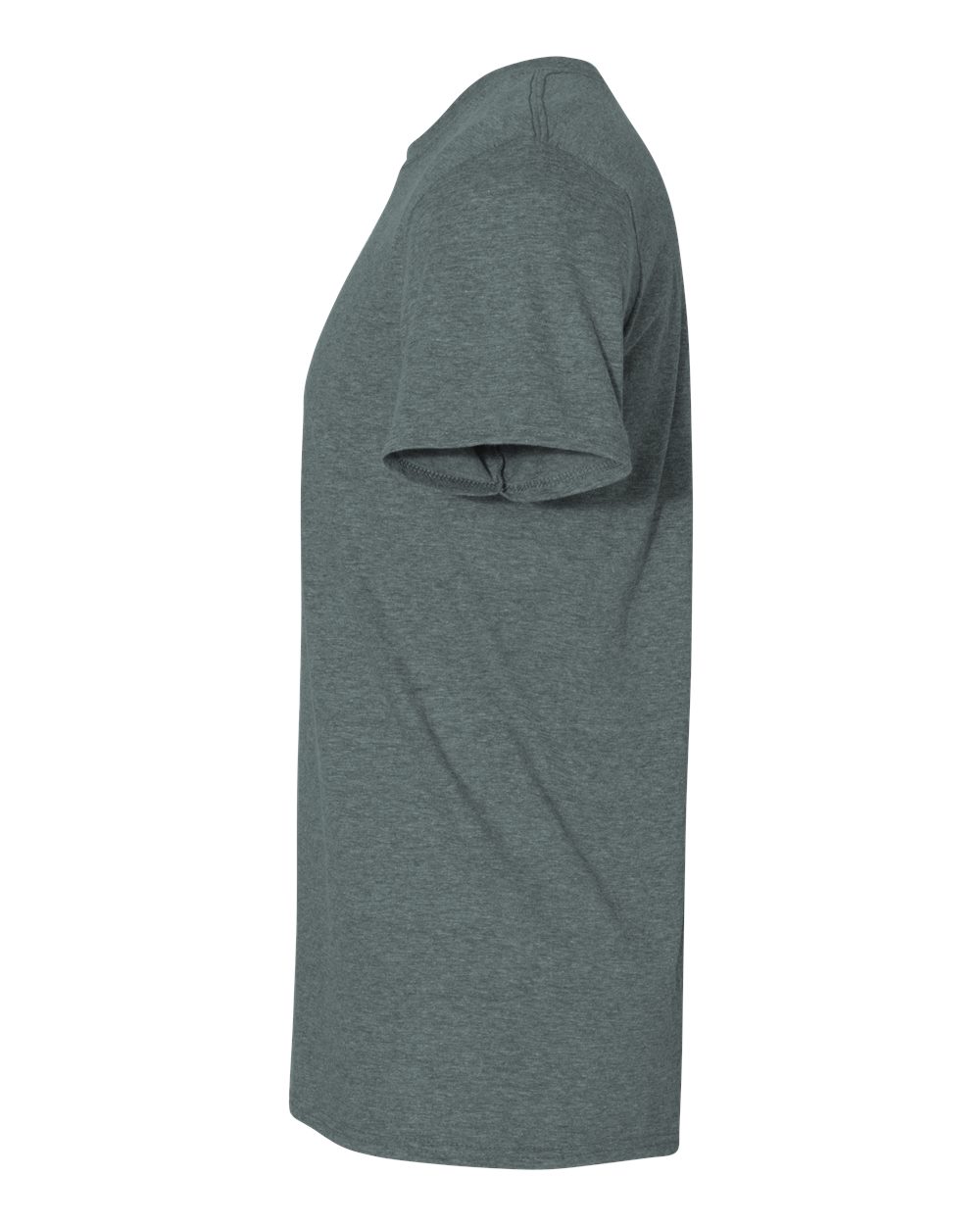 Left View of Dark Heather Softstyle® T-Shirt - 64000