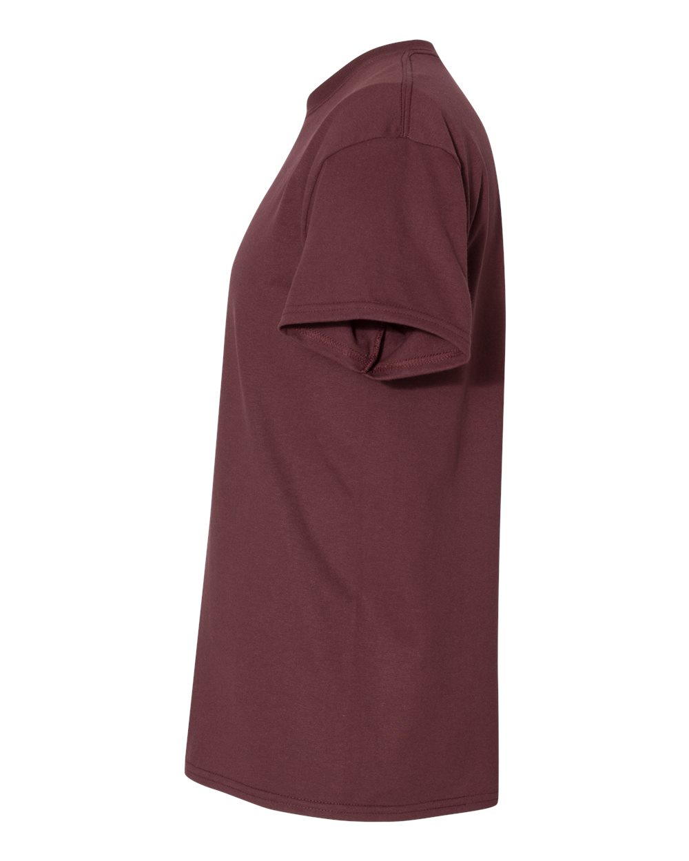 Left View of Dark Maroon DryBlend® T-Shirt - 8000