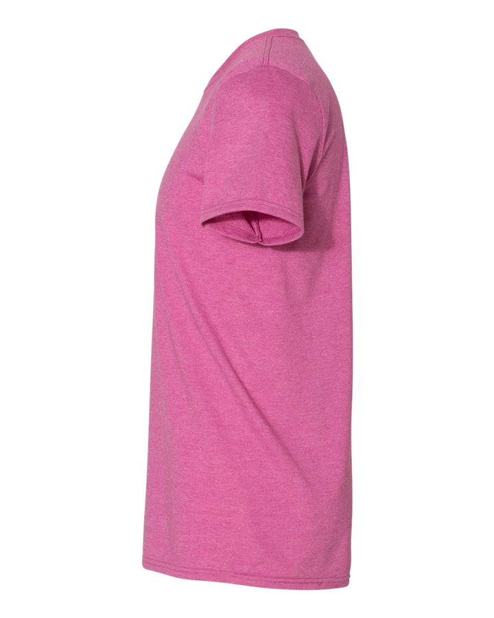 Left View of Heather Berry Softstyle® T-Shirt - 64000