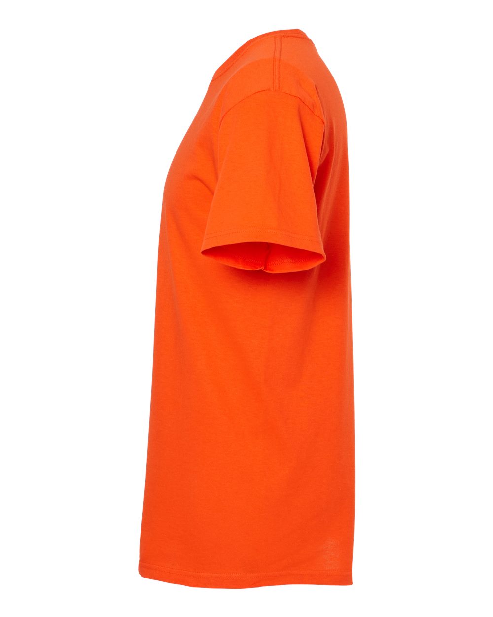 Left View of Orange Gold Soft Touch T-Shirt - 4800