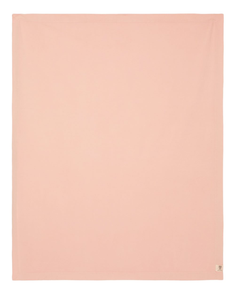 Left View of Peachy Garment-Dyed Fleece Dorm Blanket - 15BT