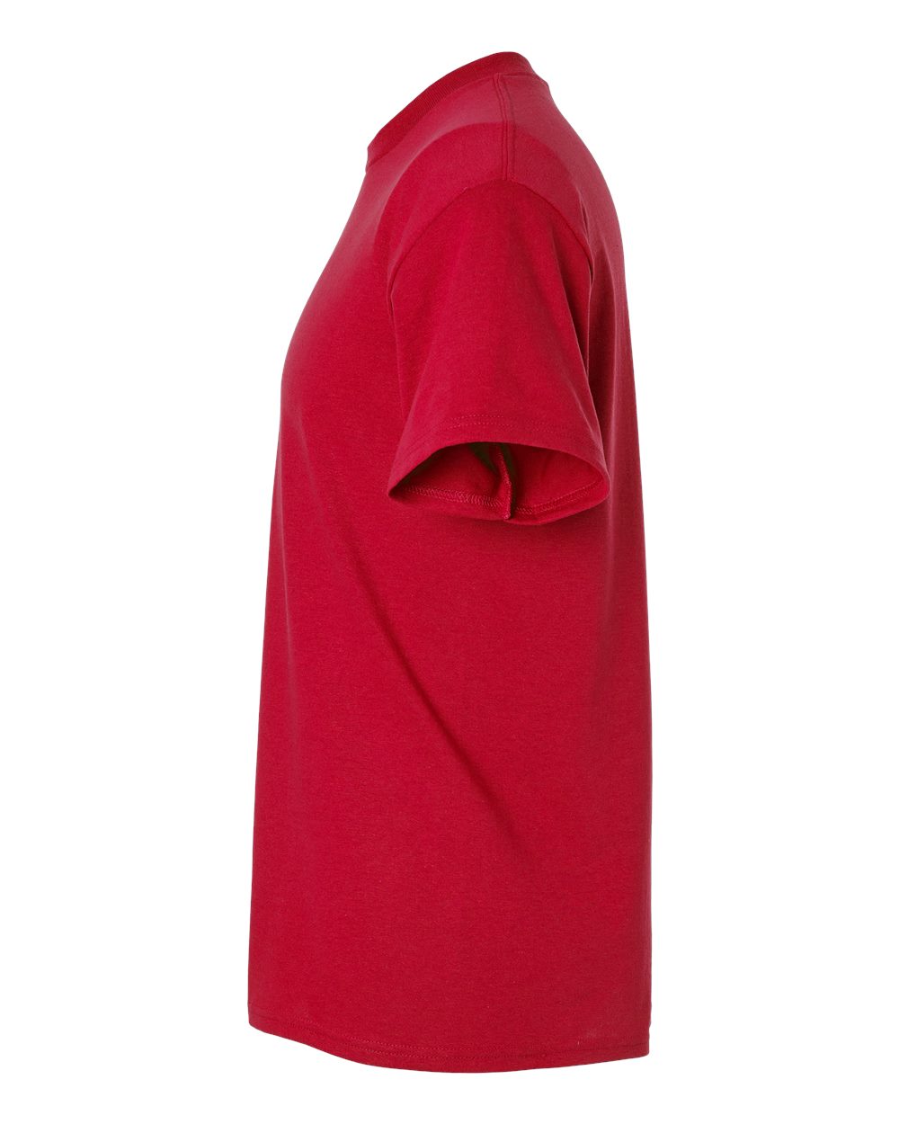 Left View of Red DryBlend® T-Shirt - 8000