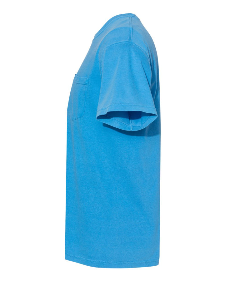 Left View of Royal Caribe Garment-Dyed Heavyweight Pocket T-Shirt - 6030