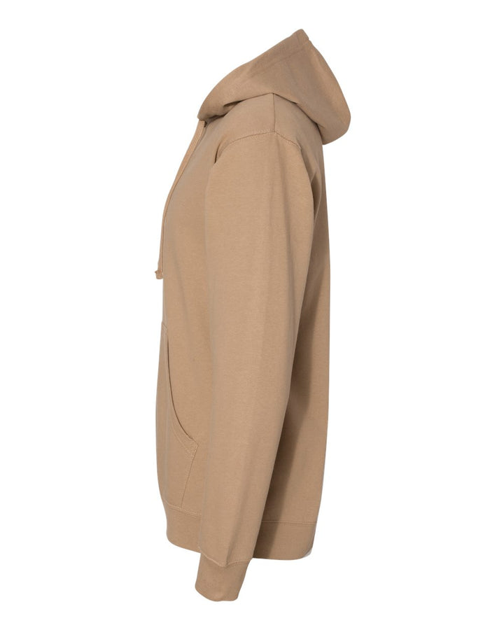 Left View of Sandstone Midweight Hooded Sweatshirt - SS4500