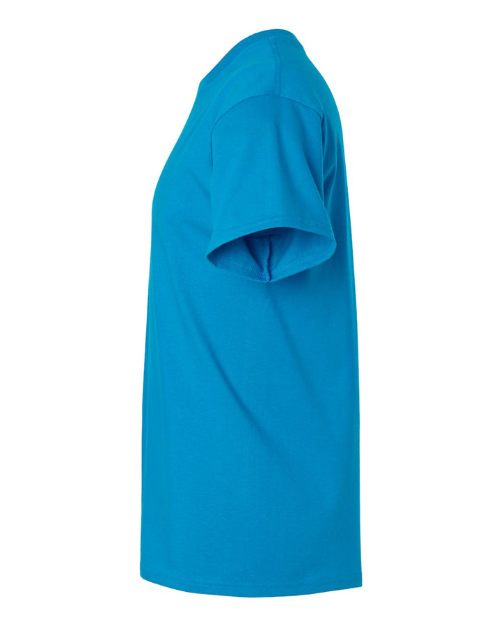 Left View of Sapphire Ultra Cotton® T-Shirt - 2000