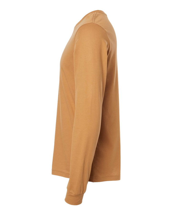 Left View of Toast Jersey Long Sleeve Tee - 3501
