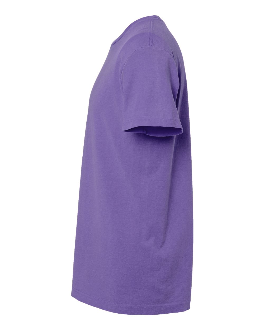 Left View of Violet Vintage Garment-Dyed T-Shirt - 6500M
