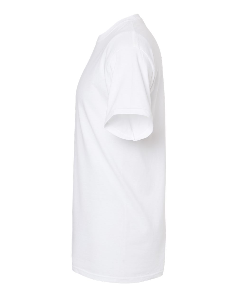 Left View of White Gold Soft Touch T-Shirt - 4800