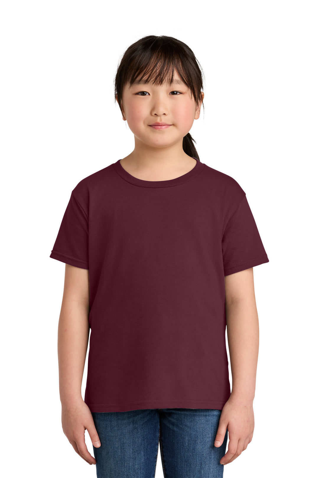 Maroon Gildan Youth Softstyle T-Shirt 64000B
