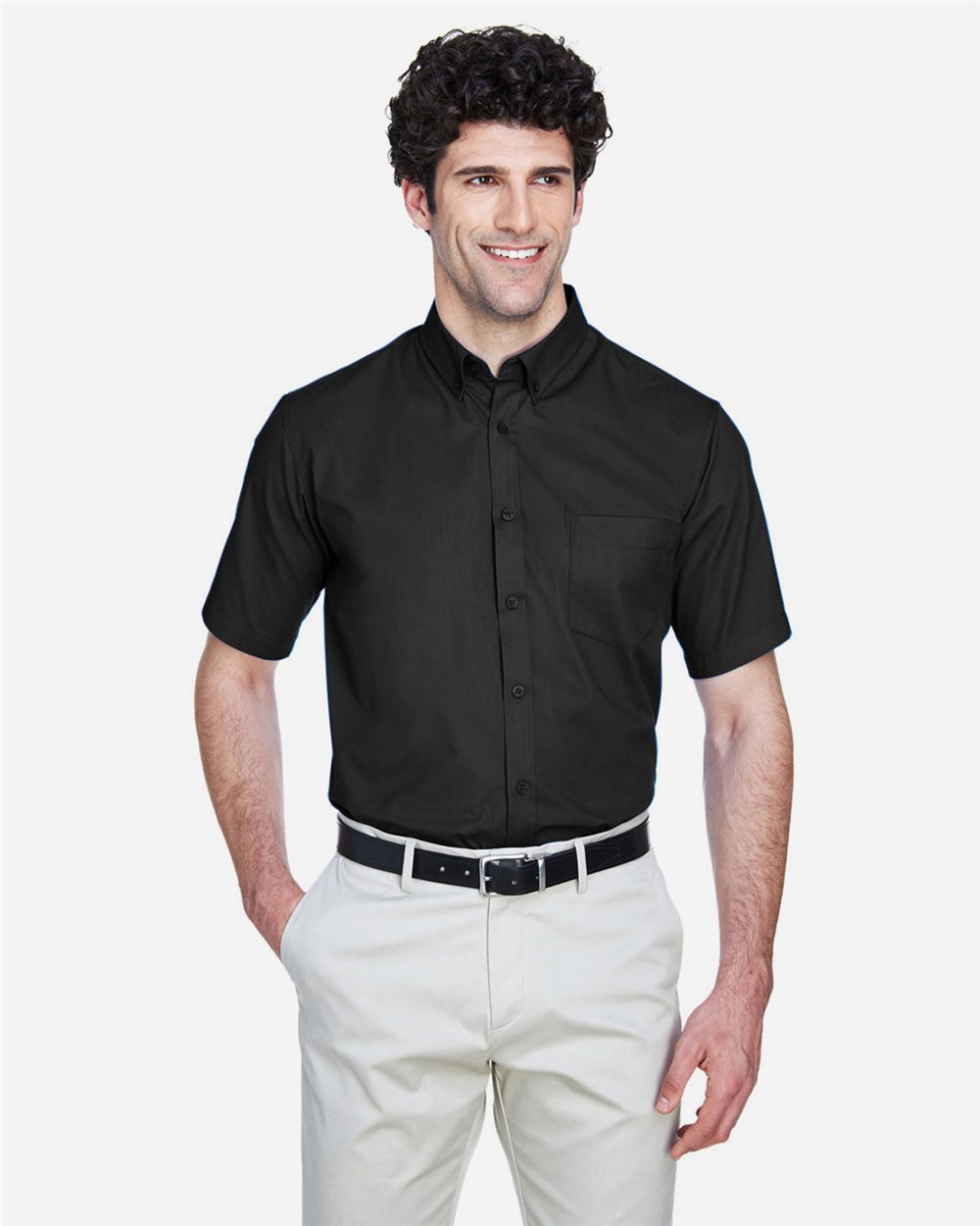 Men's Tall Optimum Short Sleeve Twill Dress Shirt - 88194T  grouped