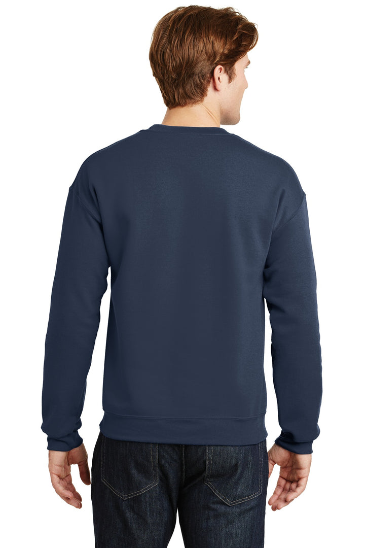 Navy Gildan Heavy Blend Crewneck Sweatshirt. 18000