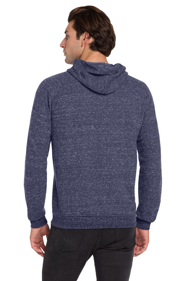 Navy Jerzees Snow Heather French Terry Raglan Hoodie 90M