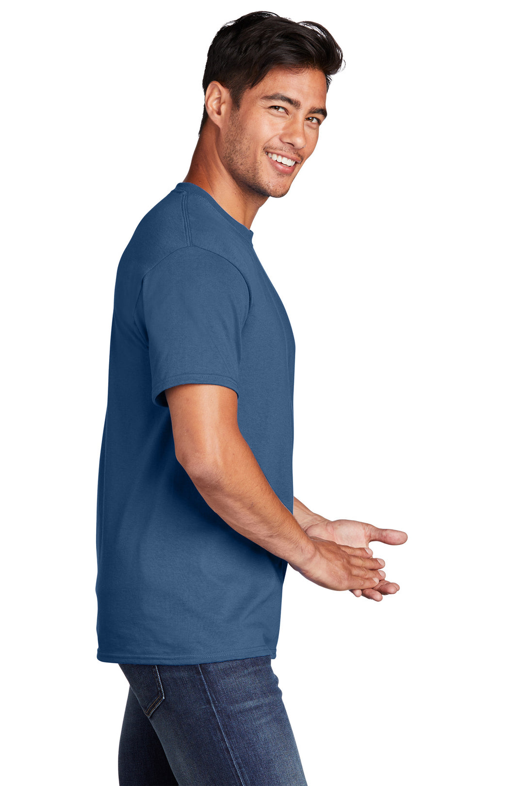 NeptuneBl Port & Company - Core Cotton Tee. PC54
