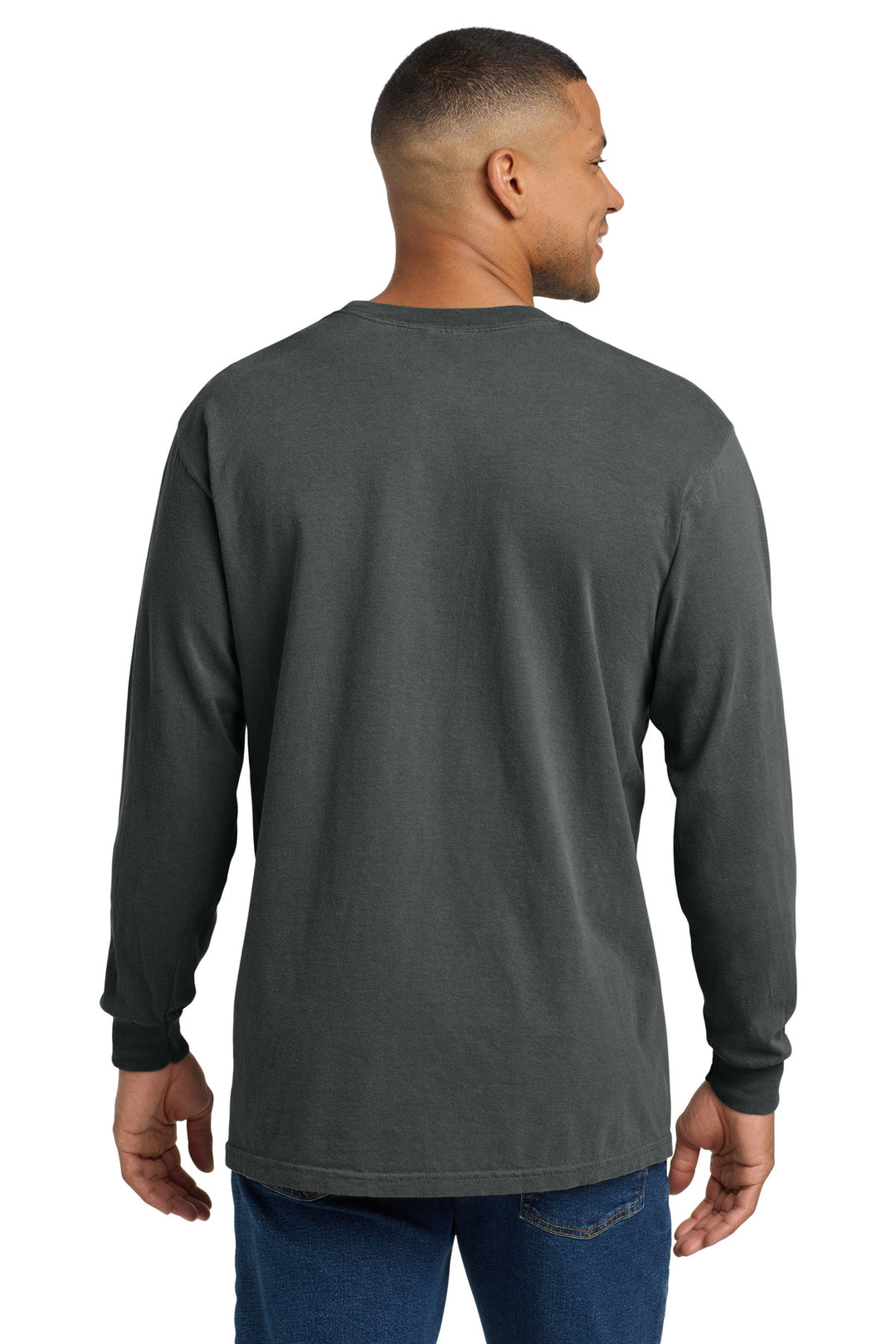 Pepper COMFORT COLORS Heavyweight Ring Spun Long Sleeve Pocket Tee. 4410