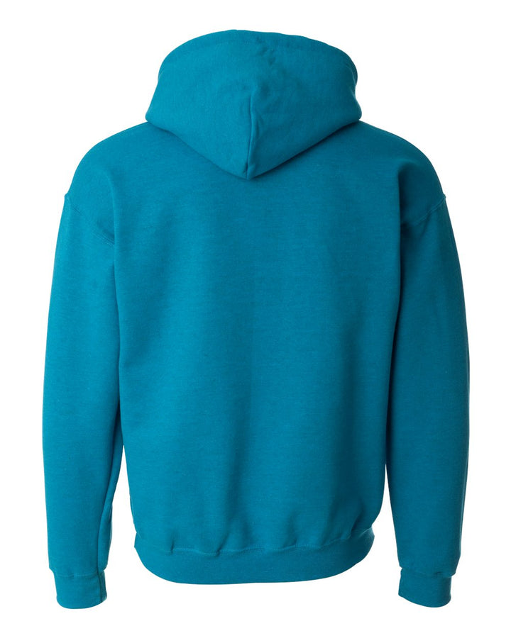 Rear View of Antique Sapphire Heavy Blend™ Hooded Sweatshirt - 18500