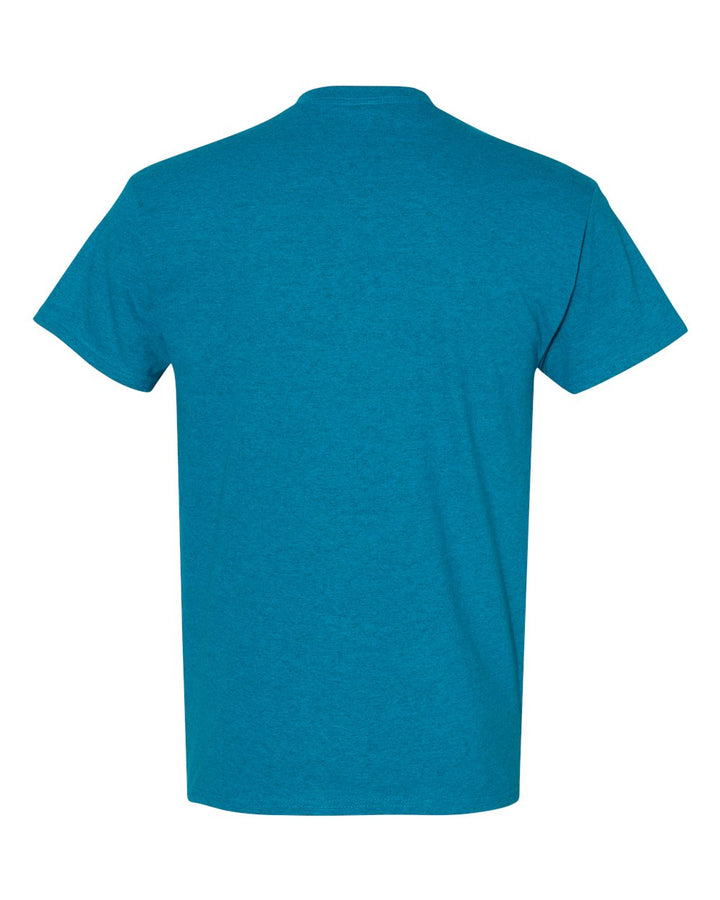 Rear View of Antique Sapphire Heavy Cotton™ T-Shirt - 5000