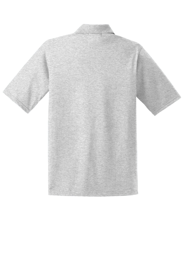 Rear View of Ash Jerzees Dri-Power Pocket Sport Shirt. 436MP