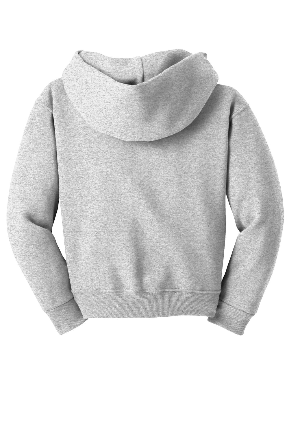 Rear View of Ash Jerzees - Youth NuBlend Pullover Hooded Sweatshirt. 996Y