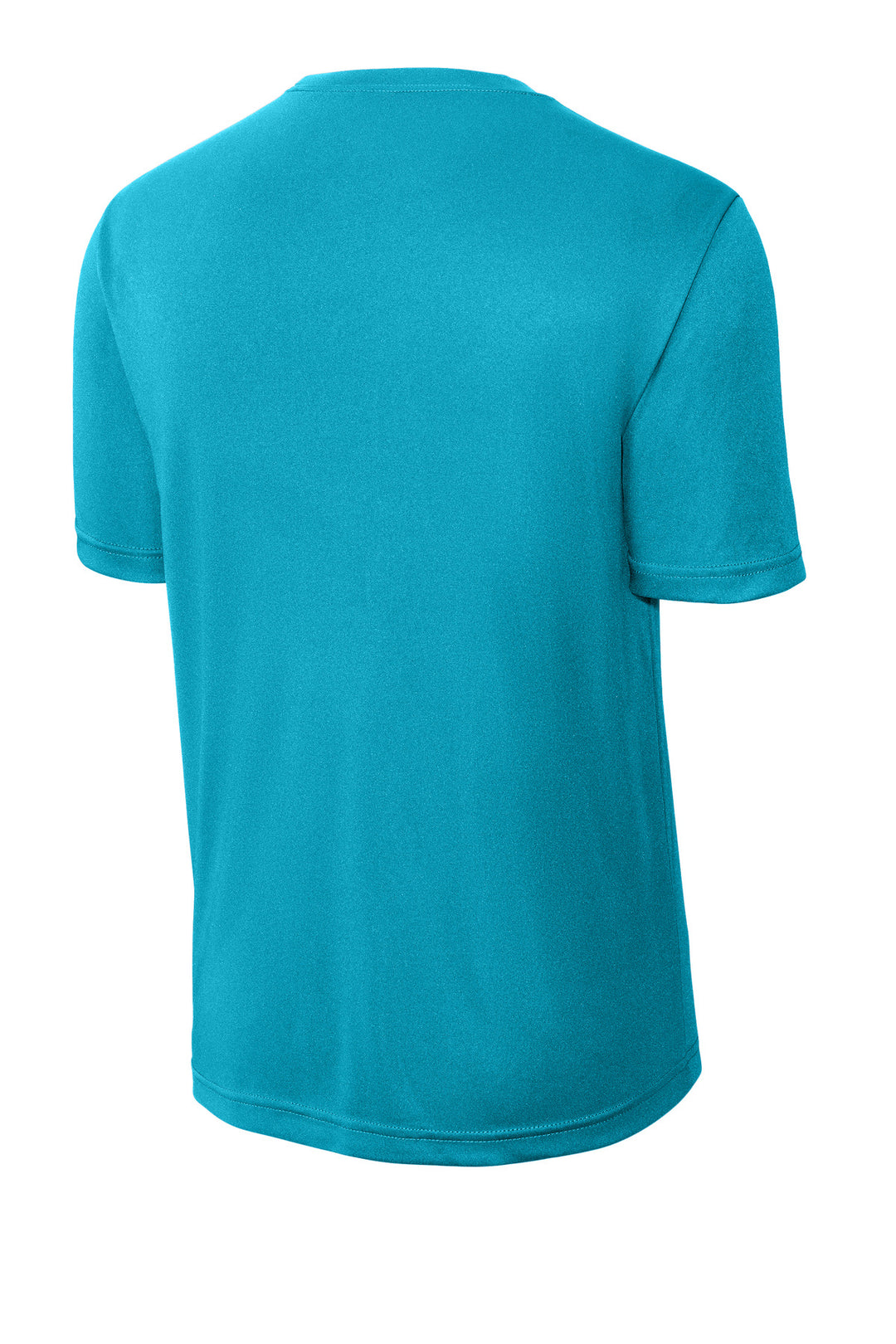Rear View of Atomic Blue Sport-Tek PosiCharge Competitor Tee. ST350