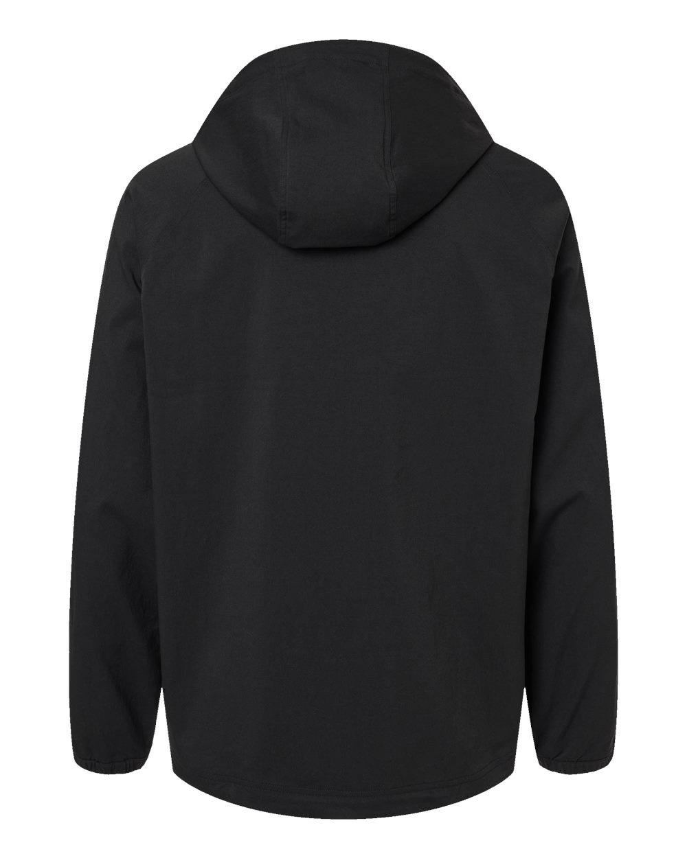 Rear View of Black Go-To Utility DWR Full-Zip Jacket - A2007