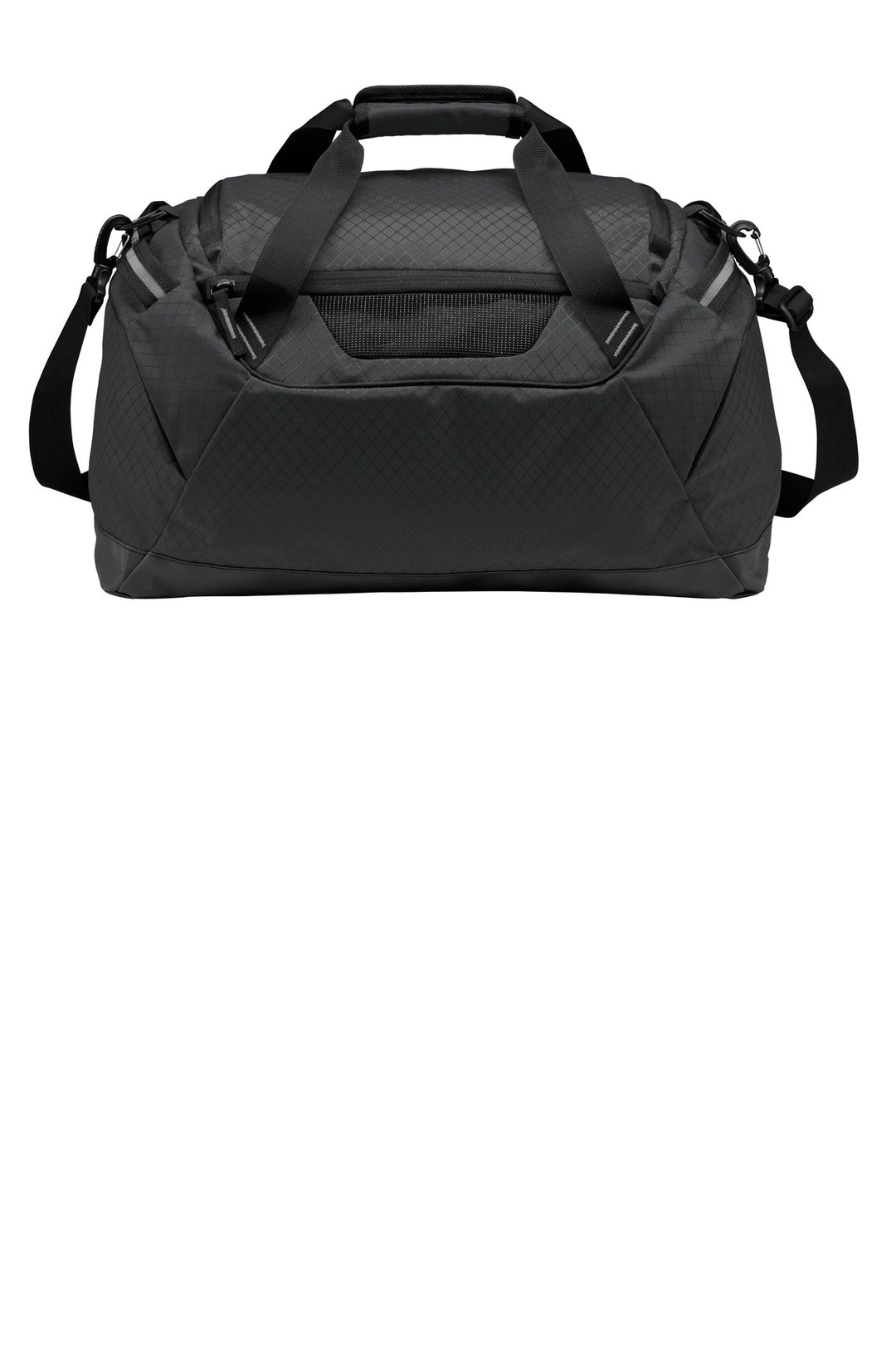 Rear View of Black OGIO Catalyst Duffel. 95001