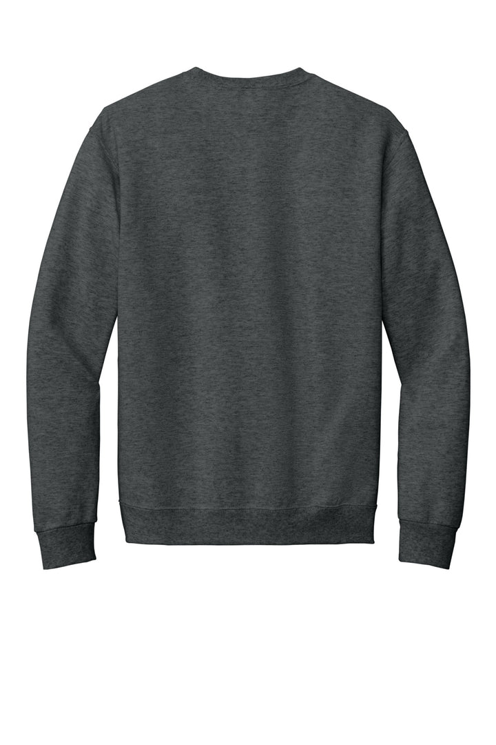 Rear View of BlkHthr Jerzees Super Sweats NuBlend - Crewneck Sweatshirt. 4662M