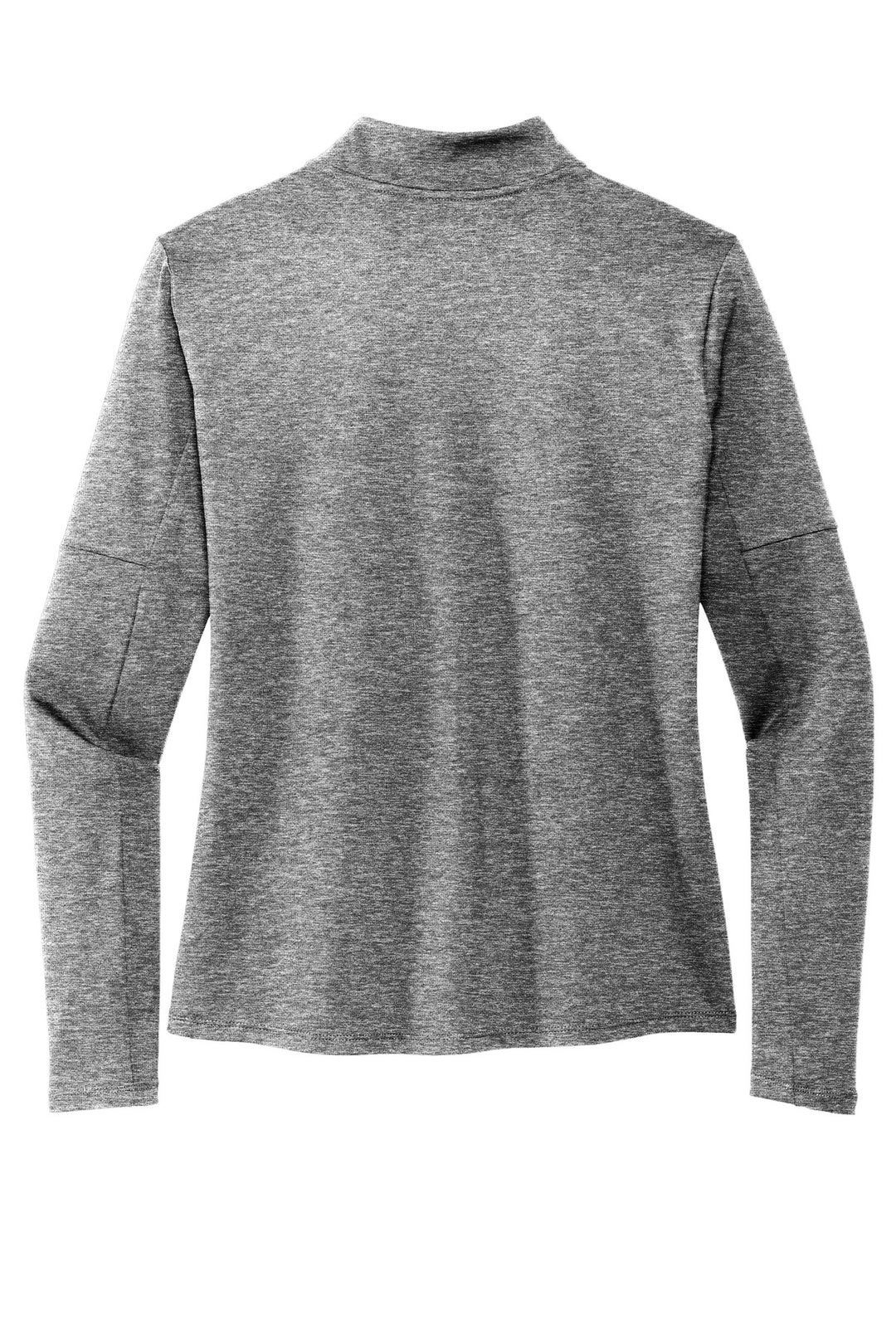 Rear View of BlkHthr Nike Women's Dri-FIT Element 1/2-Zip Top NKDH4951