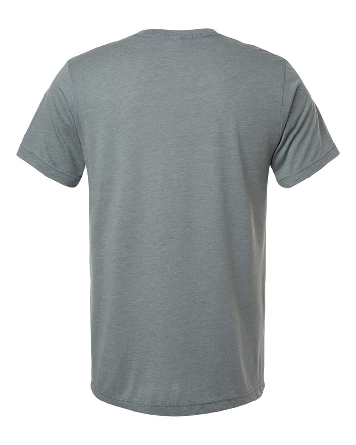 Rear View of Blue Storm Triblend Triblend Tee - 3413
