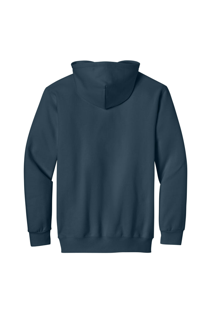 Rear View of BlueDusk Gildan Hammer Maxweight Hooded Sweatshirt 19500