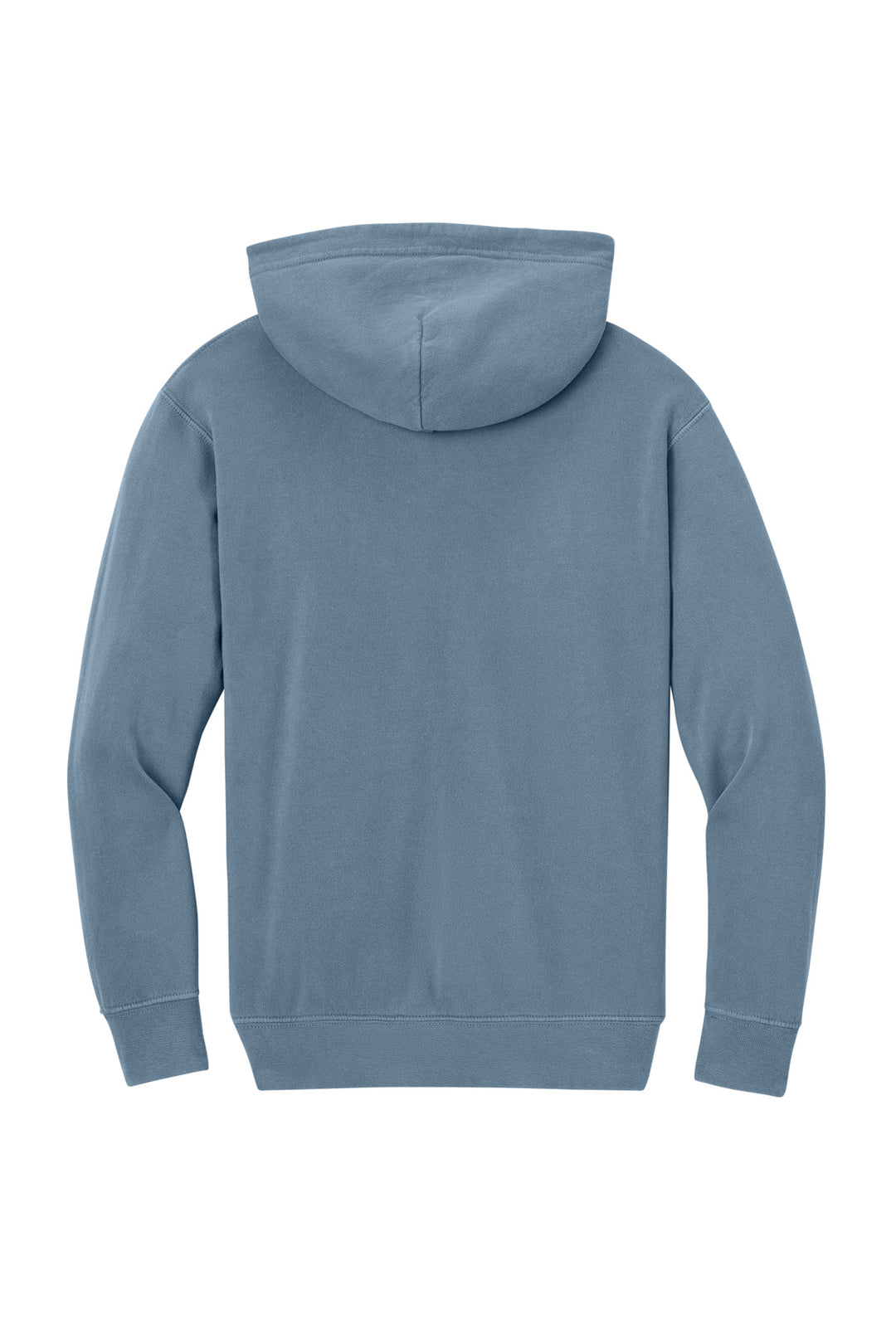 Rear View of BlueJean Comfort Colors Youth Lightweight Hooded Sweatshirt 1467Y