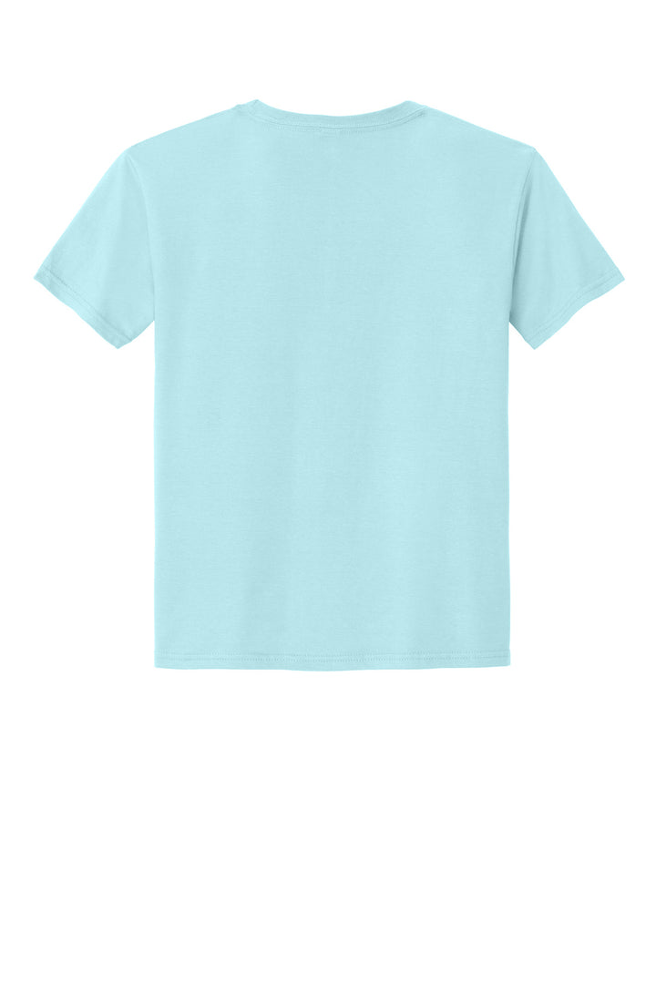 Rear View of BreezyBlue Jerzees Classics Youth Cotton T-Shirt 363Y