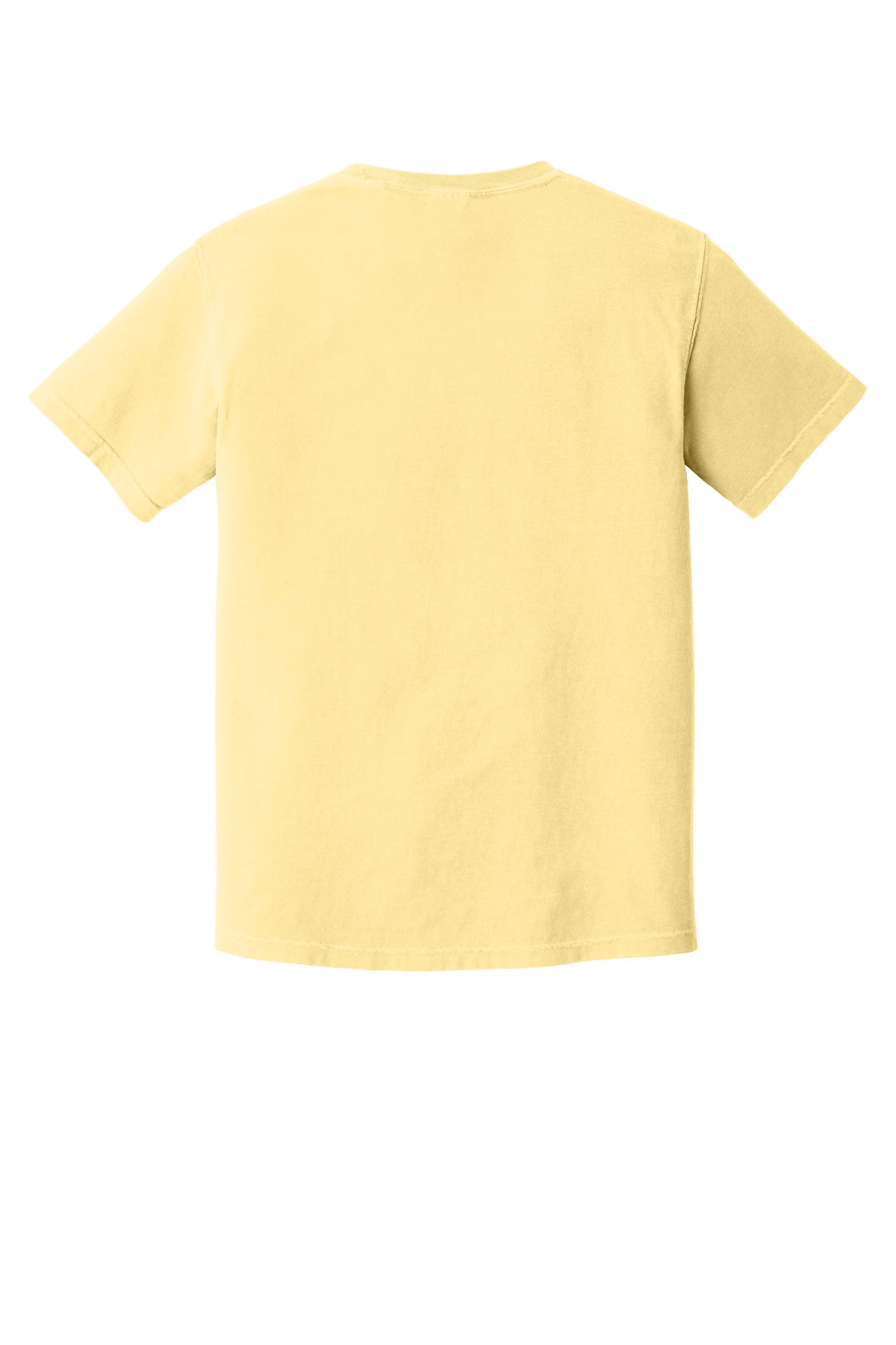 Rear View of Butter COMFORT COLORS Heavyweight Ring Spun Tee. 1717