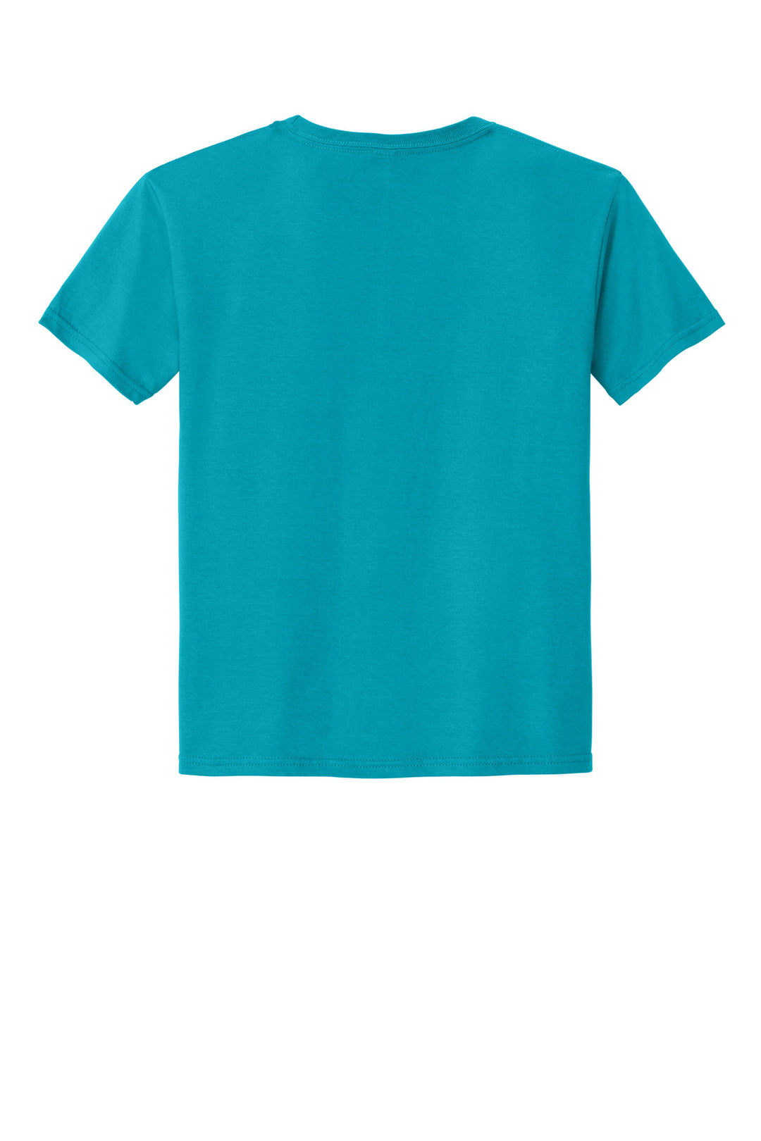 Rear View of CaliBlue Jerzees Classics Youth Cotton T-Shirt 363Y