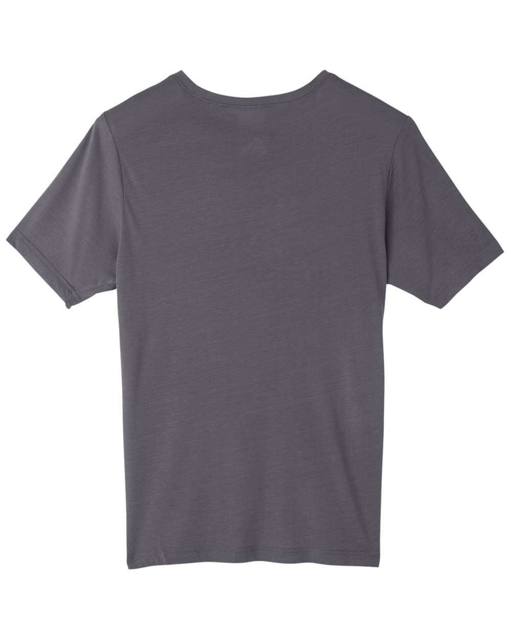 Rear View of Carbon Unisex Fusion ChromaSoft™ Performance T-Shirt - CE111