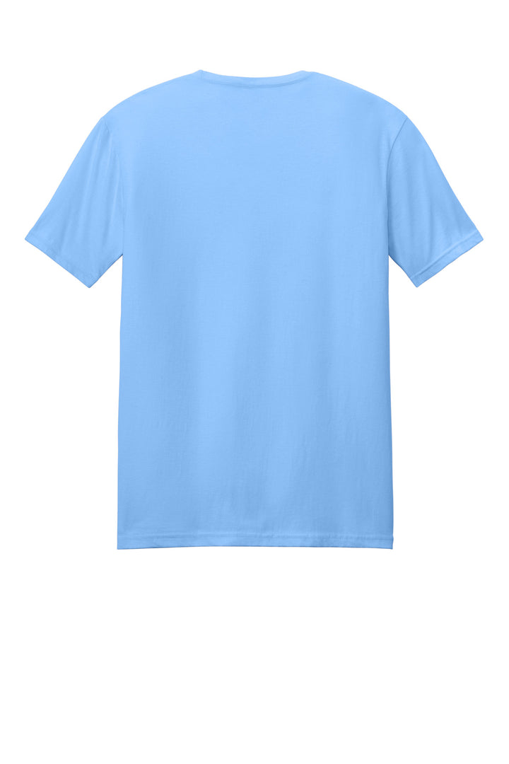 Rear View of CarolinaBl Gildan Softstyle T-Shirt. 64000