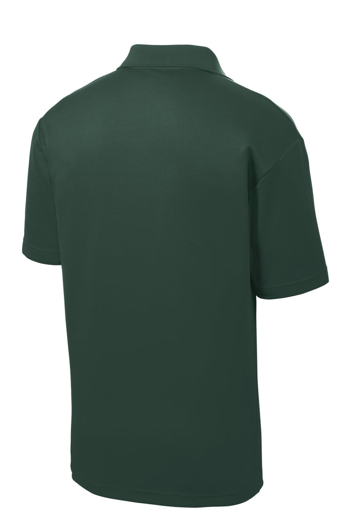 Rear View of Dark Forest Gn Sport-Tek PosiCharge RacerMesh Polo. ST640