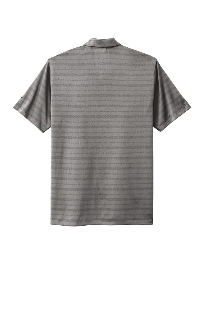 Rear View of DarkGrey Nike Dri-FIT Vapor Jacquard Polo NKDC2115