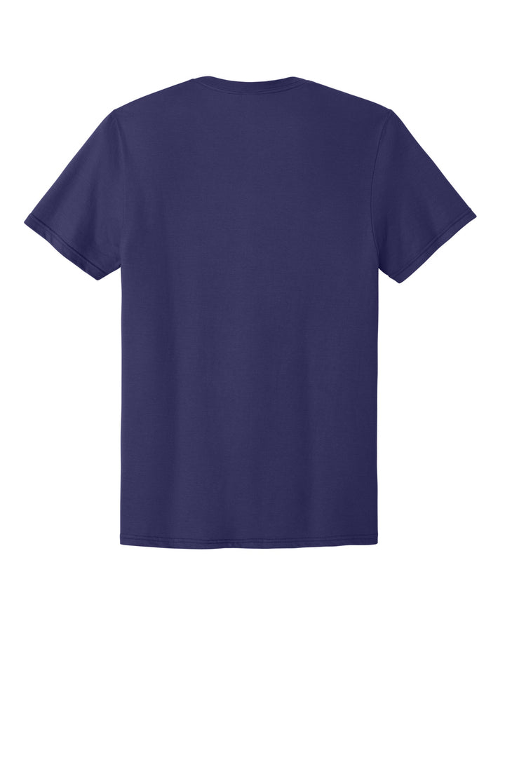 Rear View of Deep Purple Jerzees Classics Unisex Cotton T-Shirt 363M