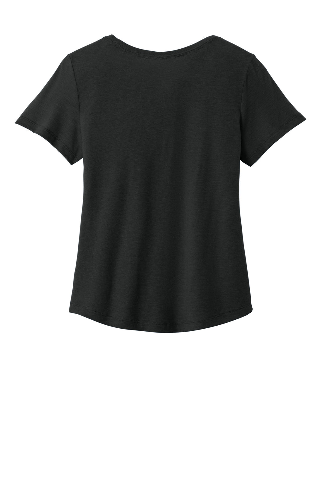 Rear View of DeepBlack Allmade Women's Relaxed Tri-Blend Scoop Neck Tee AL2015