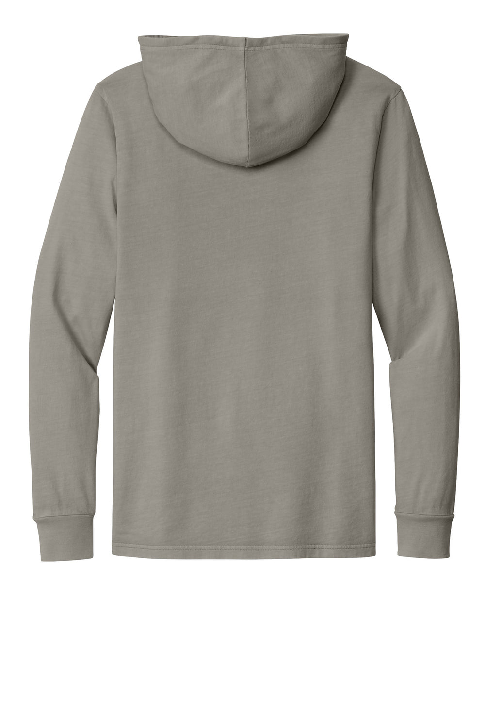 Rear View of DrftwdGrey Allmade Unisex Mineral Dye Organic Cotton Hoodie Tee AL6305