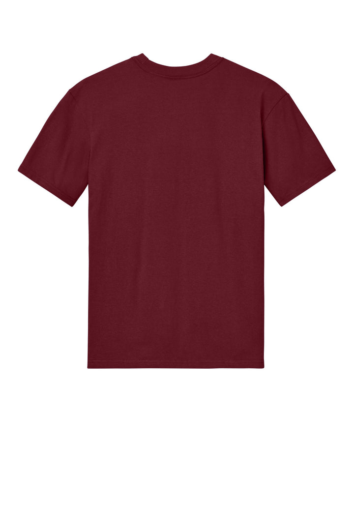Rear View of Garnet Gildan Hammer Maxweight Tee 75000