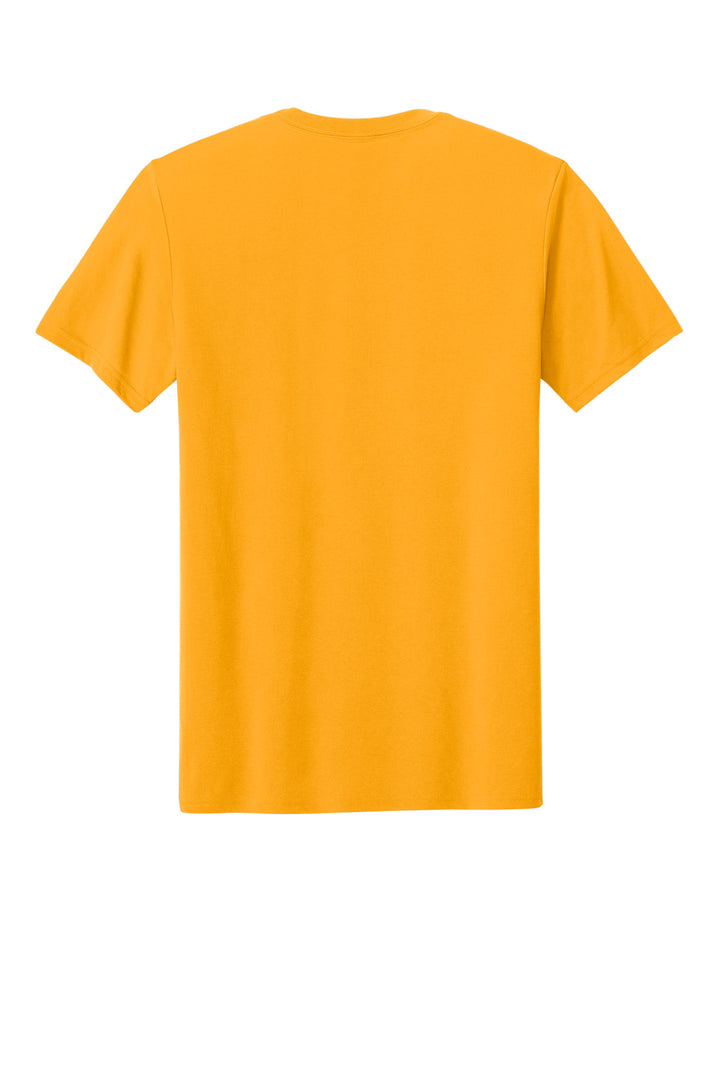Rear View of Gold Gildan Gildan Performance T-Shirt. 42000