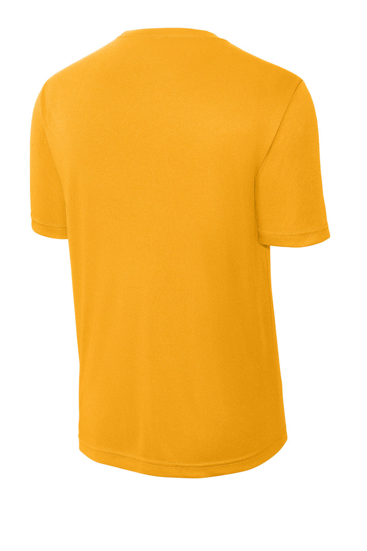 Rear View of Gold Sport-Tek PosiCharge Competitor Tee. ST350