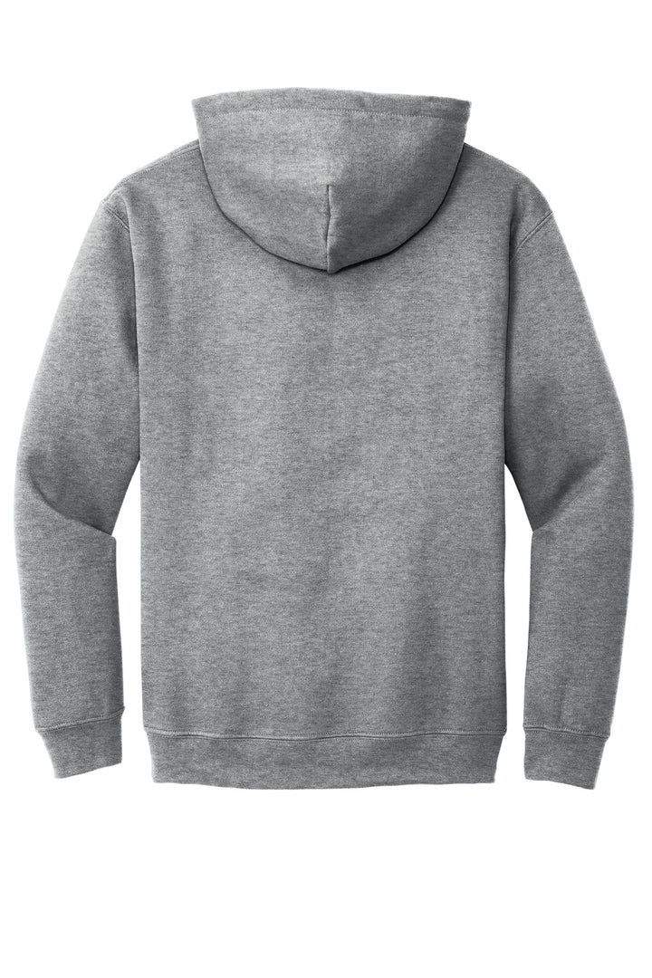 Rear View of GphHeather Gildan - Heavy Blend Hooded Sweatshirt. 18500