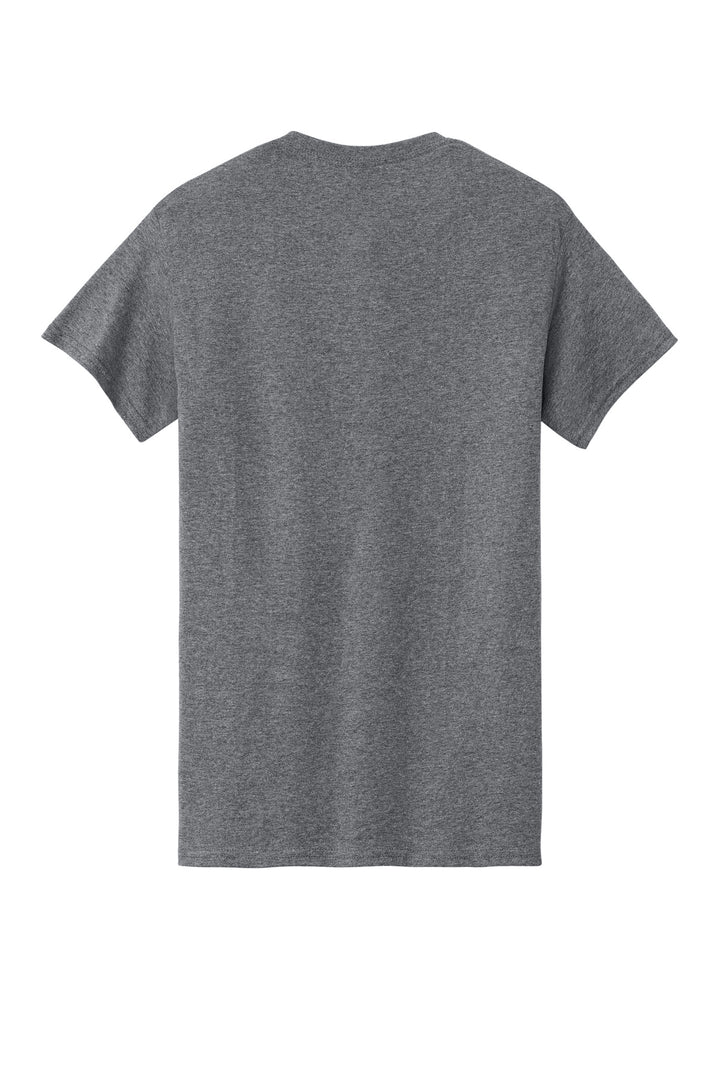 Rear View of GphHeather Gildan - Heavy Cotton 100% Cotton T-Shirt. 5000