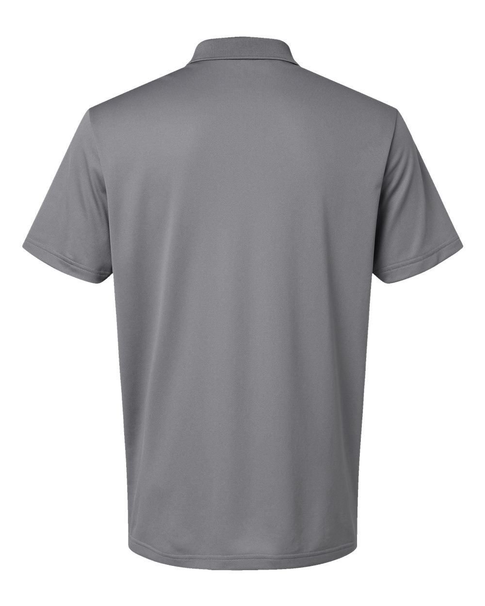 Rear View of Grey Three Basic Sport Polo - A430