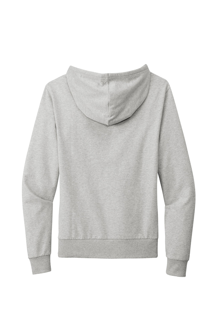 Rear View of GrntGryHtr Allmade Unisex Organic French Terry Pullover Hoodie AL4000